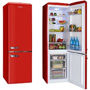 Amica KGCR 387100 R fridge-freezer Freestanding 244 L Red