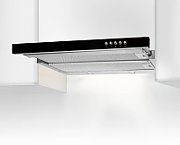 Akpo WK-7 Light Glass 50 Under-cabinet cooker hood Inox, Black
