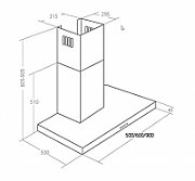 Chimney Hood Akpo WK-4 Feniks Slim Glass 90