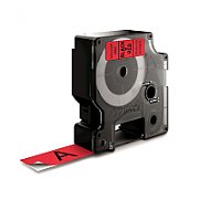 DYMO D1 Standard - Black on Red - 19mm