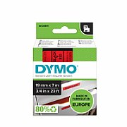 DYMO D1 Standard - Black on Red - 19mm