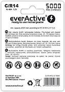Rechargeable batteries everActive Ni-MH R14 C 5000 mAh Professional Line