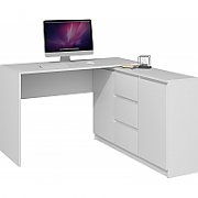 Topeshop BIURKO PLUS BIEL computer desk White