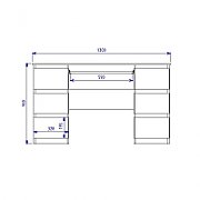 Topeshop KUBA BIEL MAT computer desk White