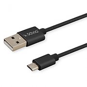 Savio CL-129 USB cable 2 m USB 2.0 USB A USB C Black
