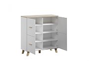 Cama sideboard LOTTA 110 4D white + sonoma oak