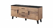 Cama sideboard LOTTA 150 2D3S wotan oak + mat black