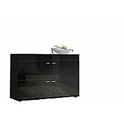 Cama sideboard LOGO II NIGHT 120/42/78 black/black gloss