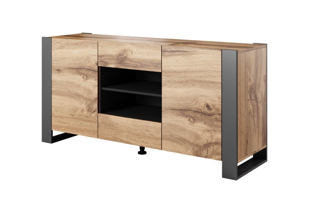 Cama chest of drawers WOOD wotan oak/antracite