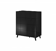 Cama chest of drawers 4D REJA black gloss/black gloss