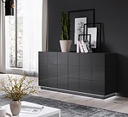 Cama sideboard 2D REJA graphite grey gloss/graphite grey gloss
