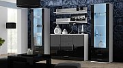 Cama living room sideboard UNI BLACK white/black gloss