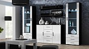 Cama living room sideboard UNI black/white gloss
