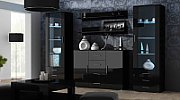 Cama living room sideboard UNI NIGHT black/black gloss