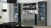 Cama living room sideboard UNi grey/grey gloss