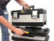 Stanley 1-95-622 small parts/tool box Metal, Plastic Black, Grey