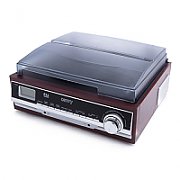 Camry CR 1113 Belt-drive audio turntable Black, Cappuccino, Chrome, Wood