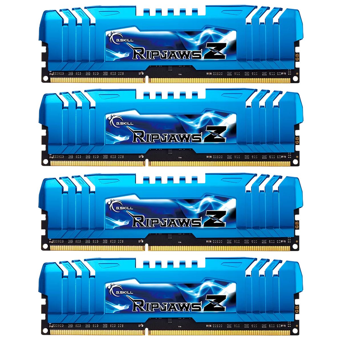 Memorie G.Skill RipjawsZ 32 GB DDR3 2400 MHz CL11, kit 4 x 8 GB, XMP, Albastru-negru