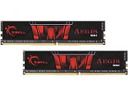 Memorie G.Skill Aegis 8 GB DDR4 2400 MHz CL17, kit 2 x 4 GB, Negru-rosu