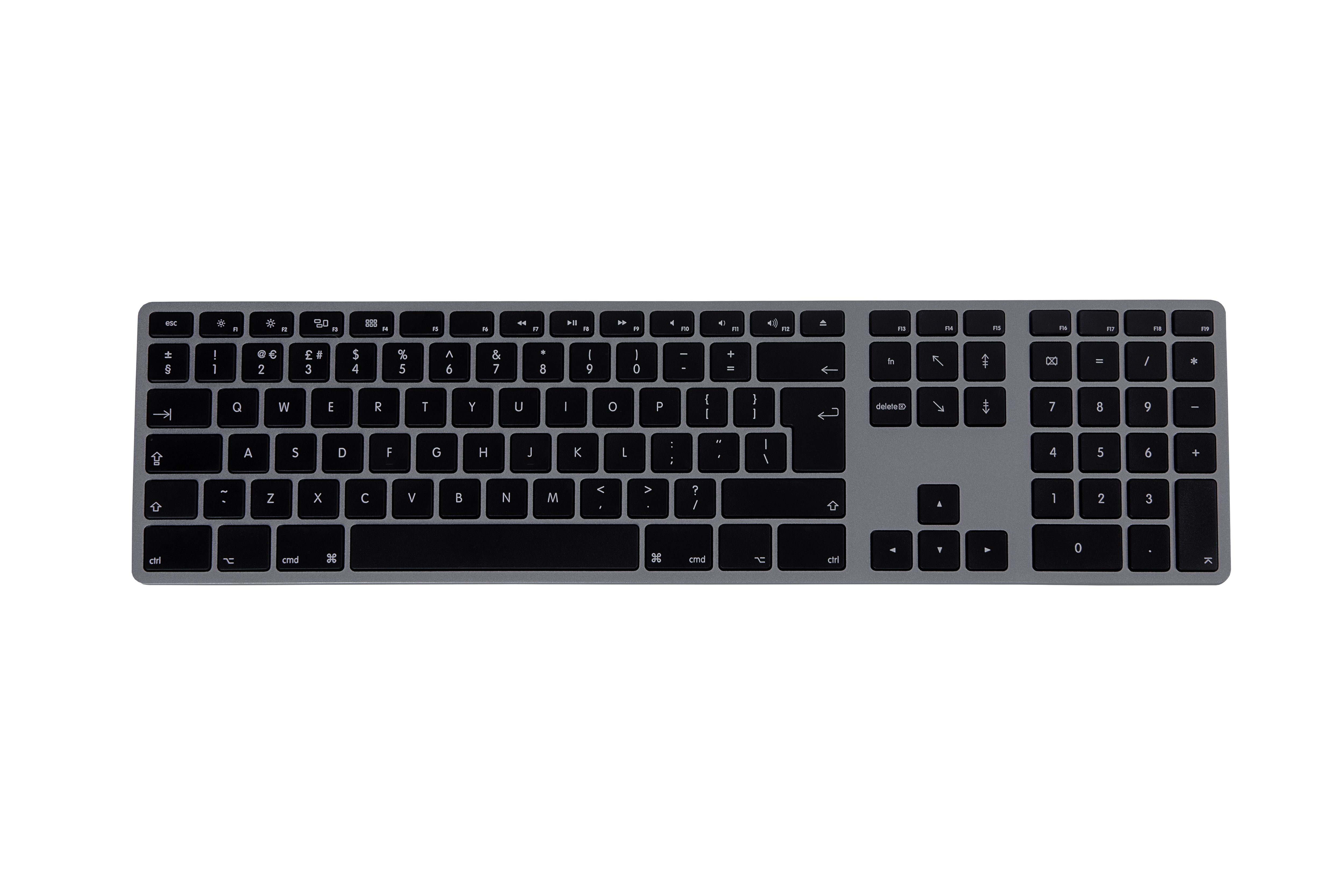 MATIAS Keyboard aluminum MAC HUB 2XUSB SPACE GRAY