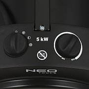 NEO TOOLS 90-069 electric space heater Stainless steel 5000 W IPX4 Black