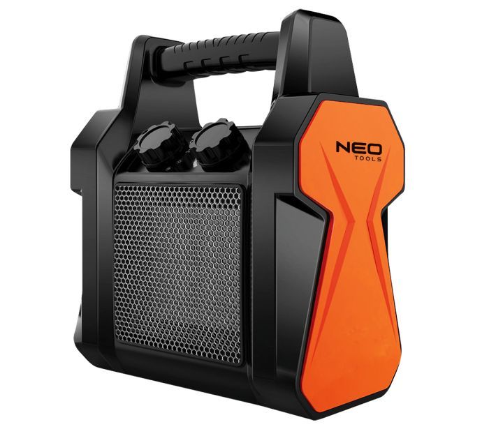 NEO TOOLS 90-061 electric space heater Ceramic PTC 3000 W Black, Orange