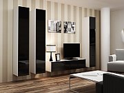 Cama Full cabinet VIGO '180' 180/40/30 white/black gloss