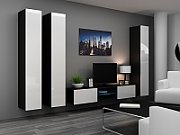 Cama Full cabinet VIGO '180' 180/40/30 white/black gloss