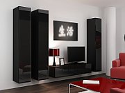 Cama Full cabinet VIGO '180' 180/40/30 black/black gloss