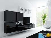Cama Square cabinet VIGO 50/50/30 black/black gloss