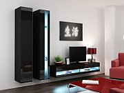 Cama Shelf unit VIGO NEW 180/40/30 black/black gloss