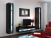 Cama Shelf unit VIGO NEW 180/40/30 black/black gloss