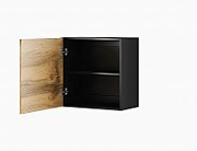 Cama square cabinet VIGO 50/50/30 black/wotan oak
