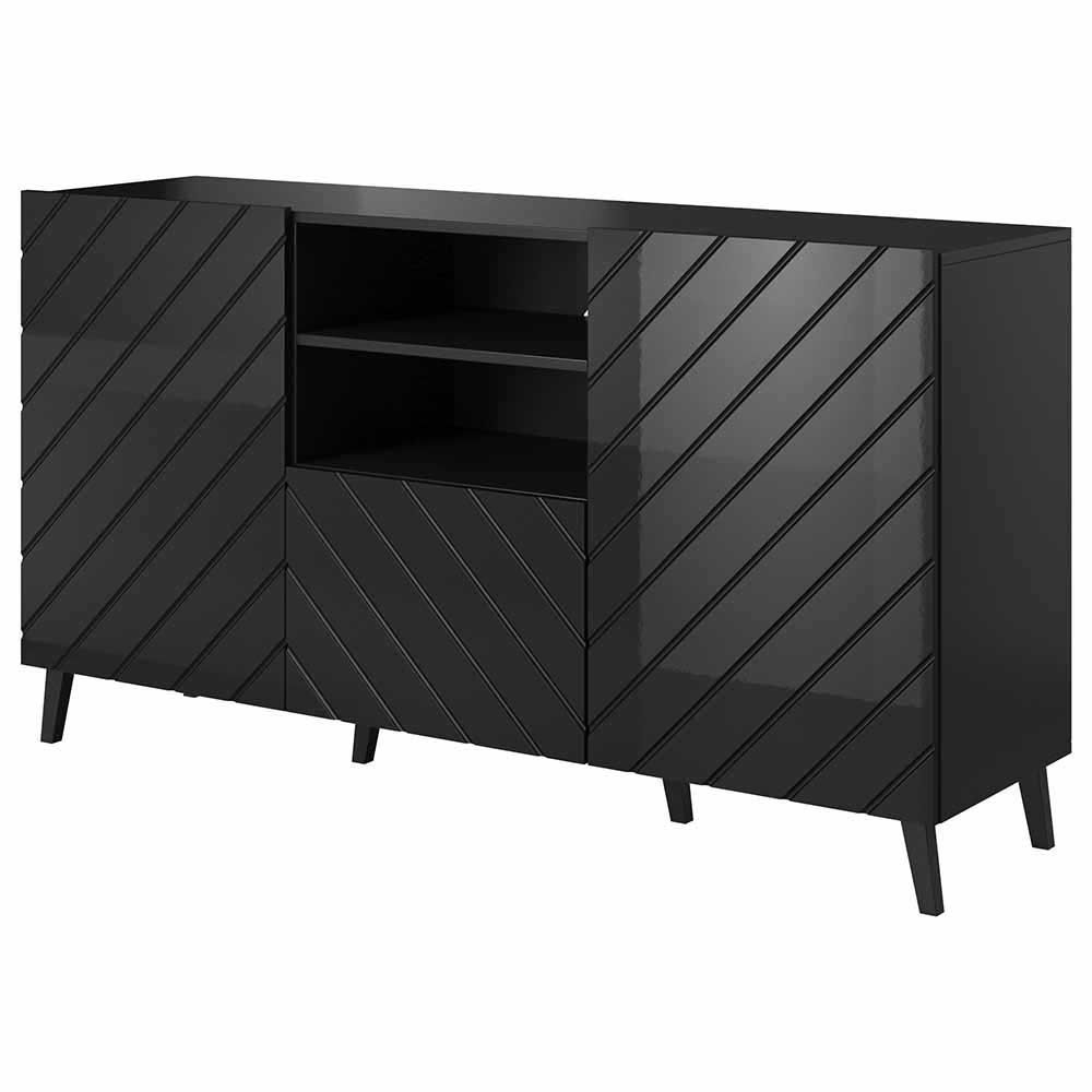 Cama open storage cabinet ROCO RO4 75/37/37 black