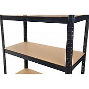 Topeshop REGAŁ P9030 CZARNY garden tool storage rack Freestanding Galvanized steel, MDF