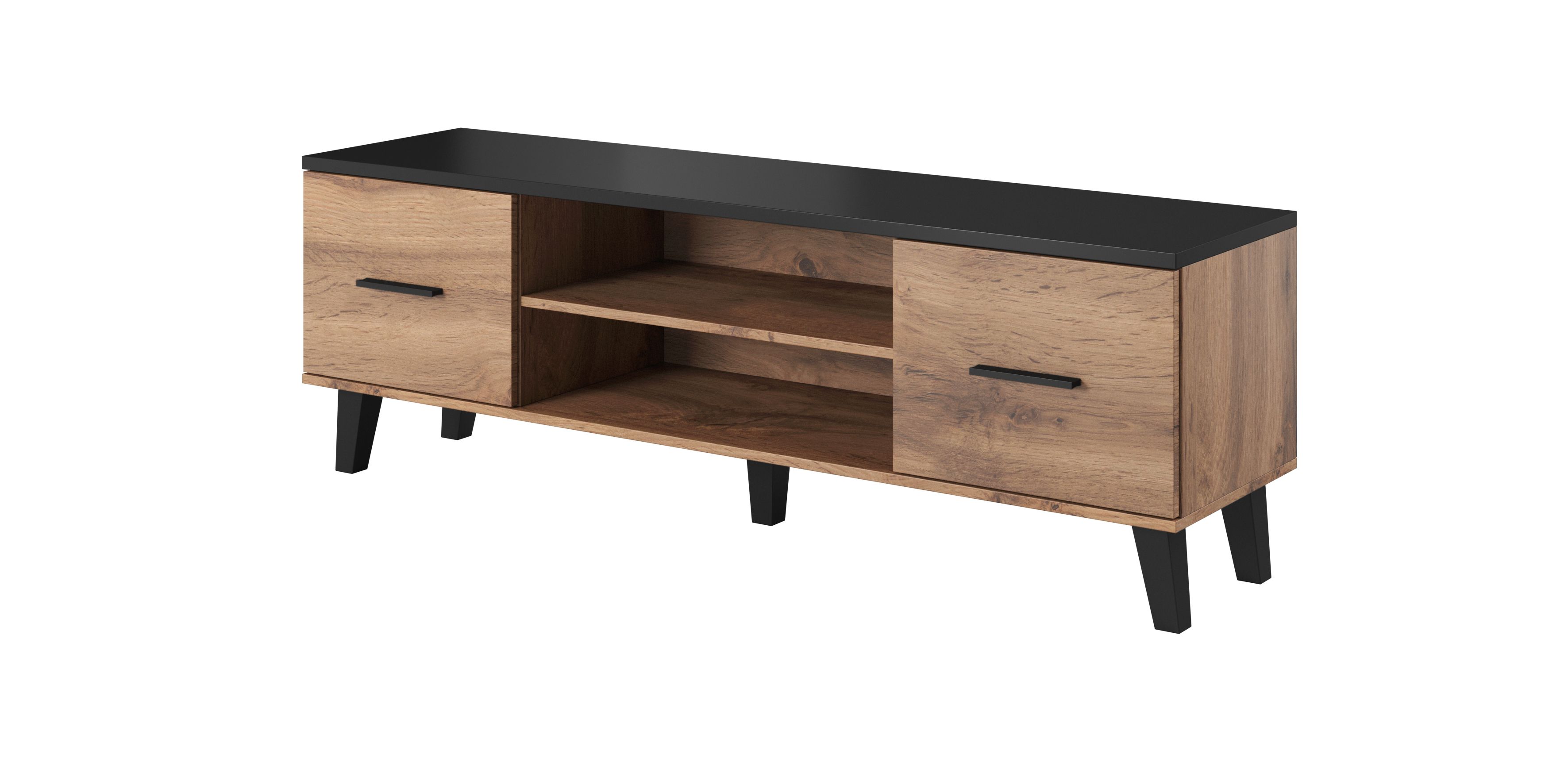 Cama TV stand LOTTA 160 2D2K wotan oak/mat black