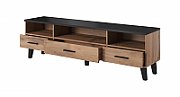 Cama RTV stand LOTTA 180cm wotan oak + mat black