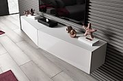Cama TV stand VIGO SLANT 180cm (2x90) white/white gloss