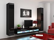 Cama TV stand VIGO NEW 30/180/40 black/black gloss