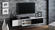 Cama TV cabinet SIGMA1 180 white/black gloss