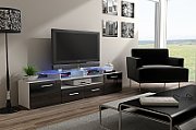 Cama TV stand EVORA 200 white/black gloss