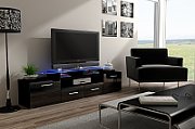 Cama TV stand EVORA 200 black/black gloss
