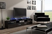Cama TV stand EVORA 200 wenge/black gloss