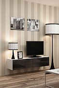 Cama TV stand VIGO 140 30/140/40 white/black gloss