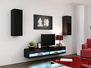 Cama TV stand VIGO NEW 30/140/40 black/black gloss