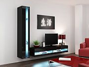 Cama TV stand VIGO NEW 30/140/40 black/black gloss