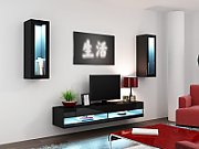 Cama TV stand VIGO NEW 30/140/40 black/black gloss