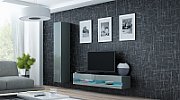 Cama TV stand VIGO NEW 30/140/40 grey/grey gloss