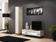 Cama TV stand VIGO NEW 30/140/40 sonoma/white gloss
