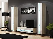 Cama TV stand VIGO NEW 30/140/40 sonoma/white gloss